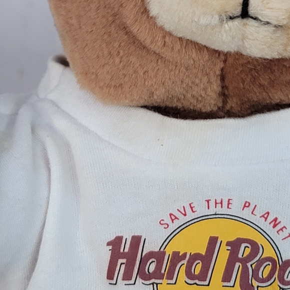 Hard Rock Cafe London Rockin' Teddy Bear Plush Vintage Collectible Retired-Rare - Picture 3 of 13